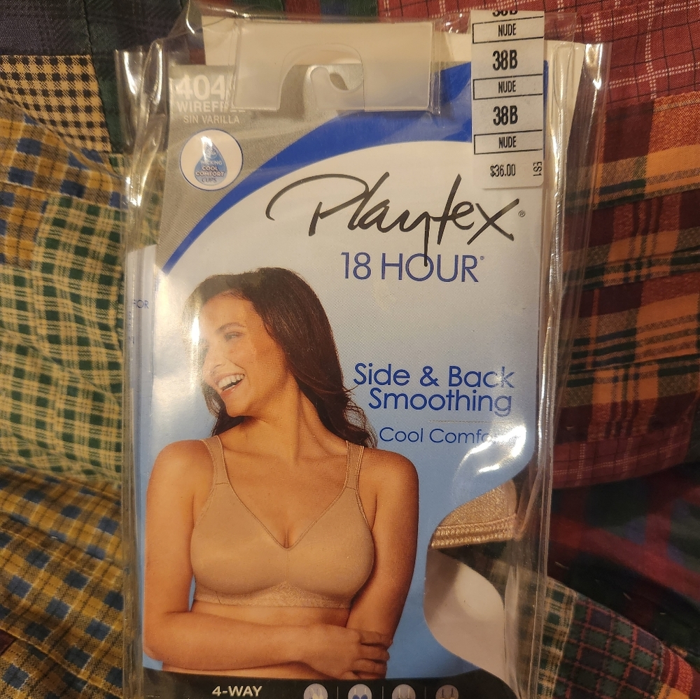 Playtex 18 hour side and back smoothing wireless bras...2 colors and sizes